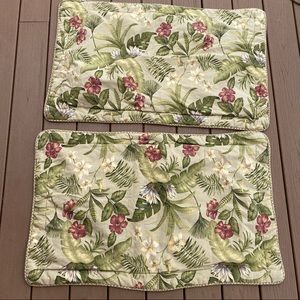 King Shams Tropical Hibiscus Palm Pair Green Cotagecore